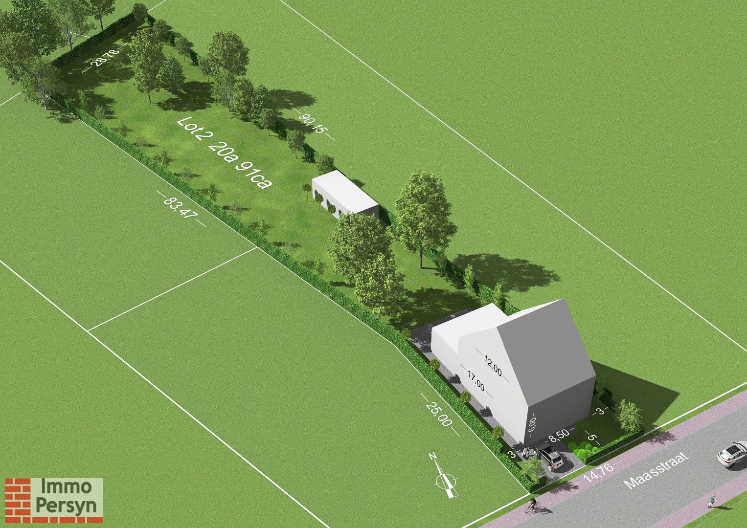 Ruime bouwgrond (20a 91ca) voor open bebouwing in Messelbroek – Unieke 6% BTW-kans! foto 2
