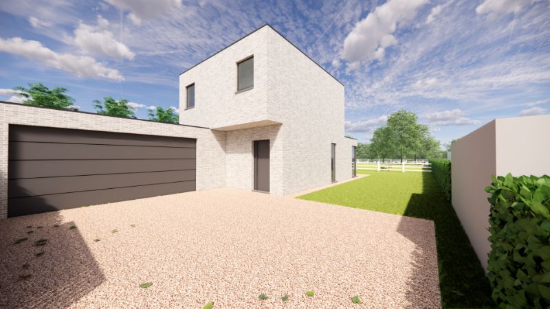 Hooglede: halfopen nieuwbouwwoning met 3 slaapkamers, zuid-gerichte tuin, carport en berging op een perceel van 184,50 m², centrale ligging foto 12
