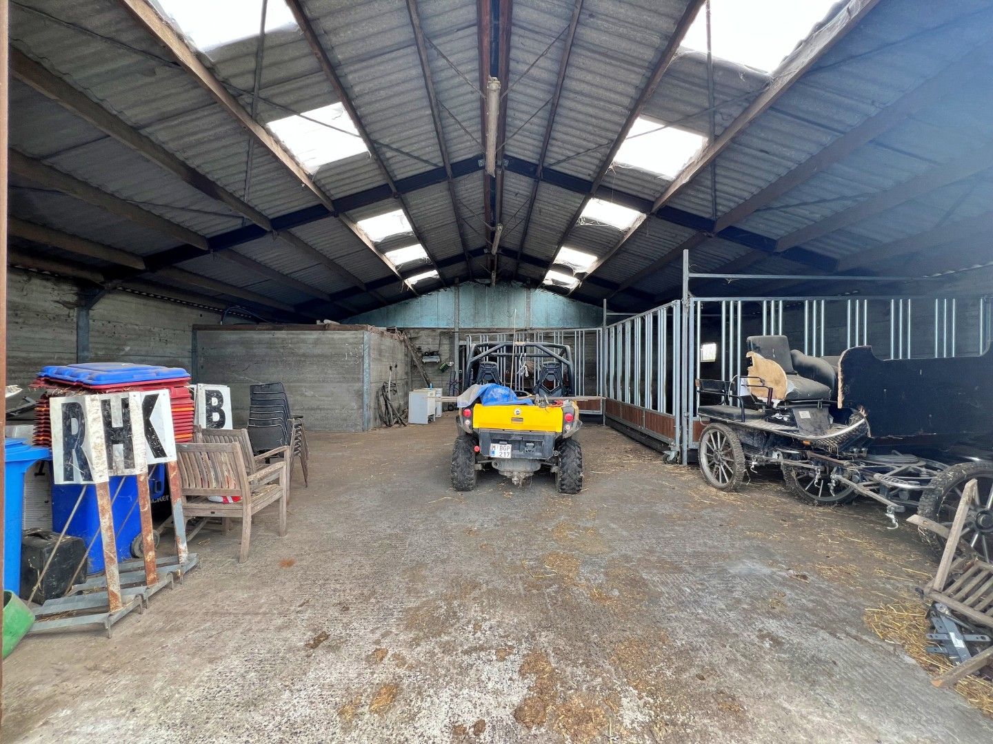 🏡 Te huur: Schuur/Stal/Opslagplaats – 365 m² – Lievegem + optioneel weide van circa 1 hectare groot foto 3