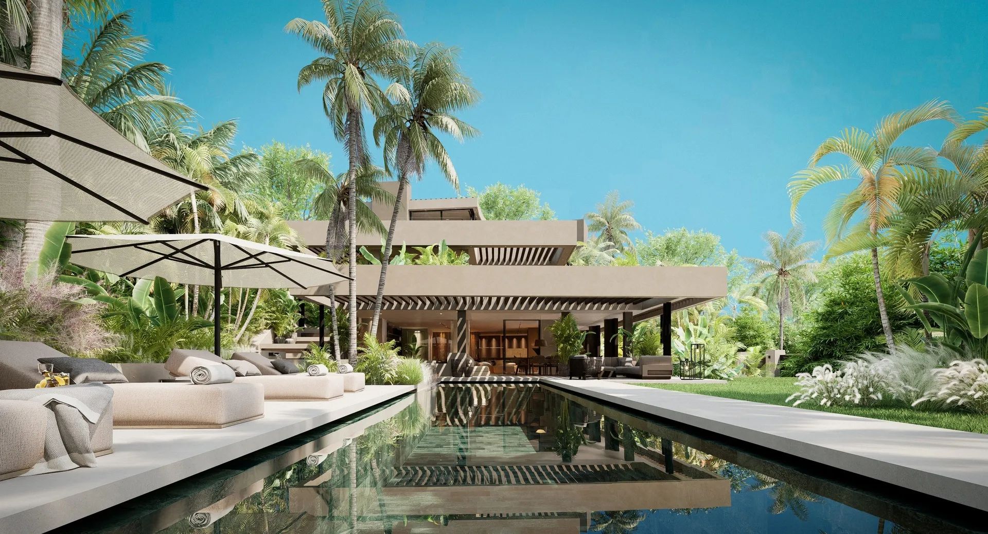Architectonisch meesterwerk in Nueva Andalucía – luxe designvilla met infinity pool en tropische rust foto 40