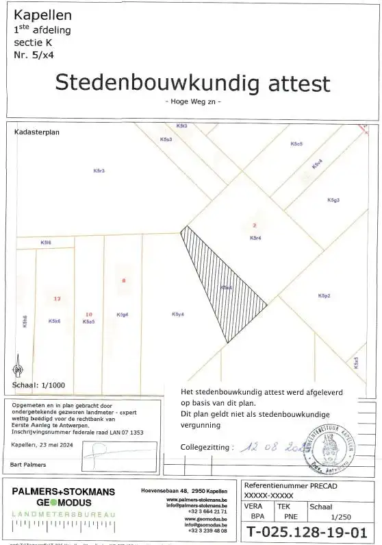 Bouwgrond voor open bebouwing op +/- 1034m² te Kapellen foto 5