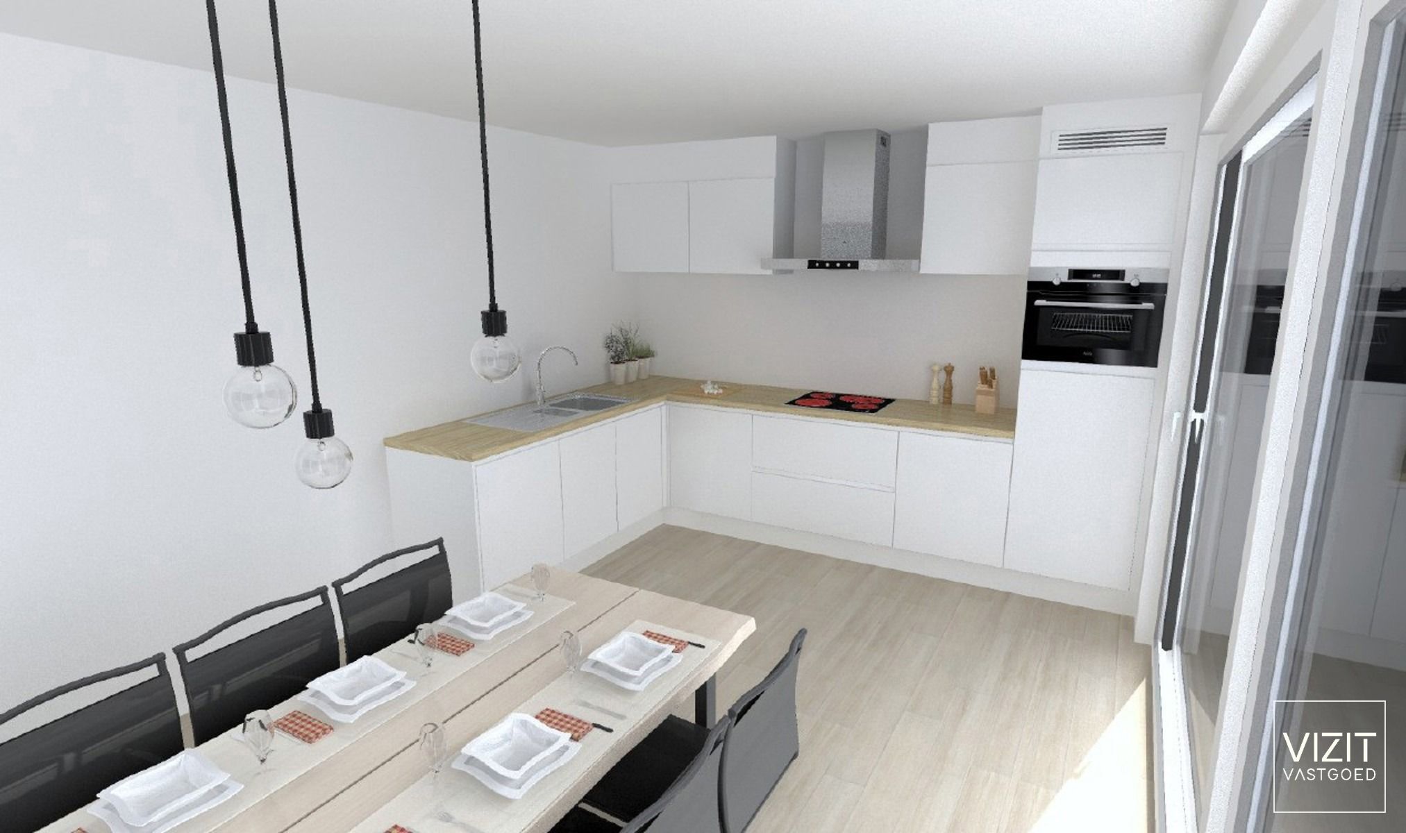 Appartement 1e verdieping met 2 slaapkamers en terras foto 3