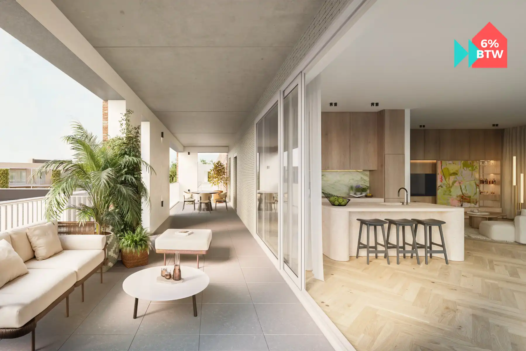 Penthouse te koop foto {{pictureIndex}}