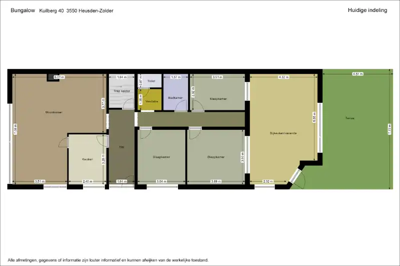Ruime en rustig gelegen, te renoveren gelijkvloerse woning met bijna volledige onderkeldering op een knap perceel foto 6