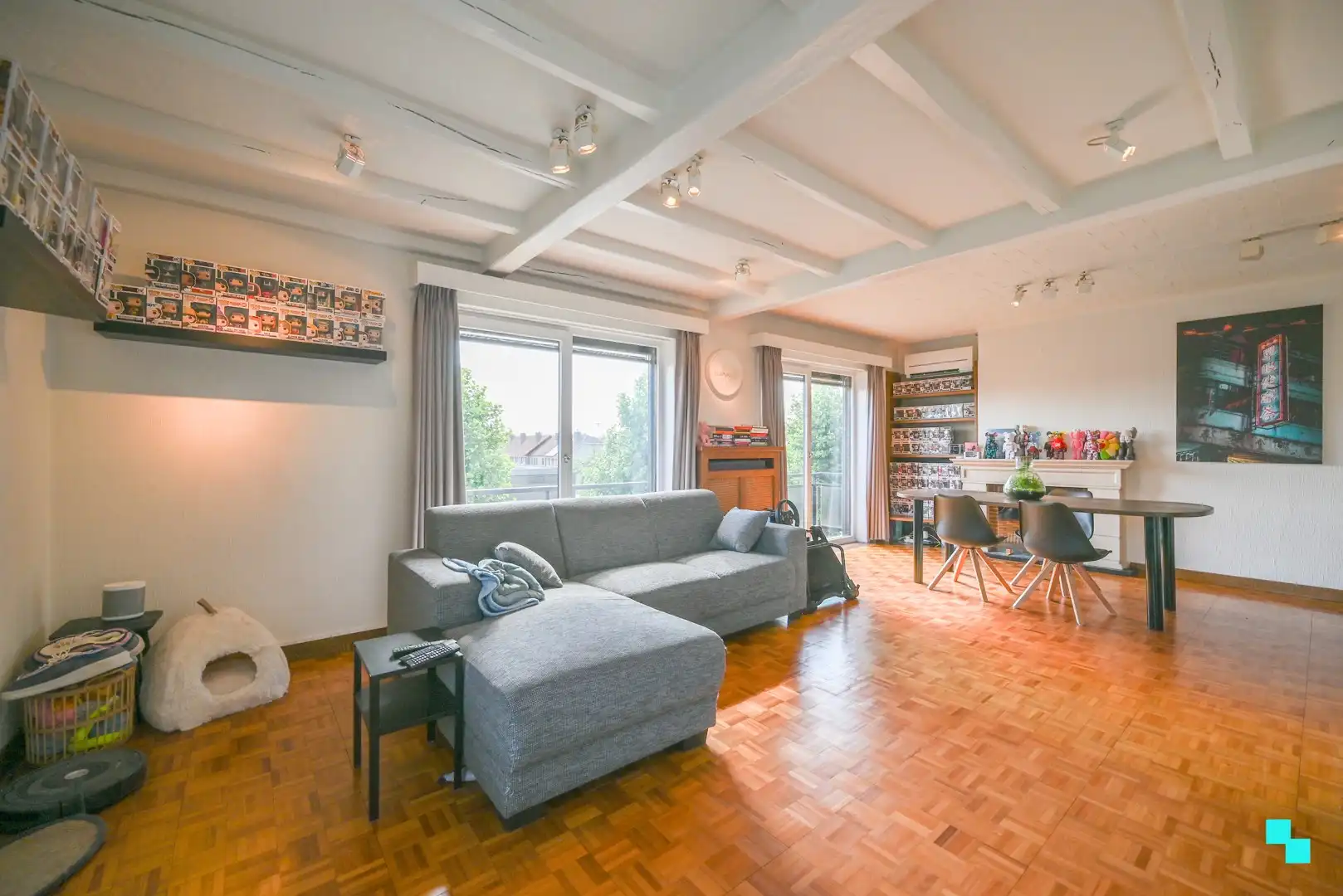 Tweeslaapkamerappartement met garage op een rustige locatie in Beveren-Leie foto 3