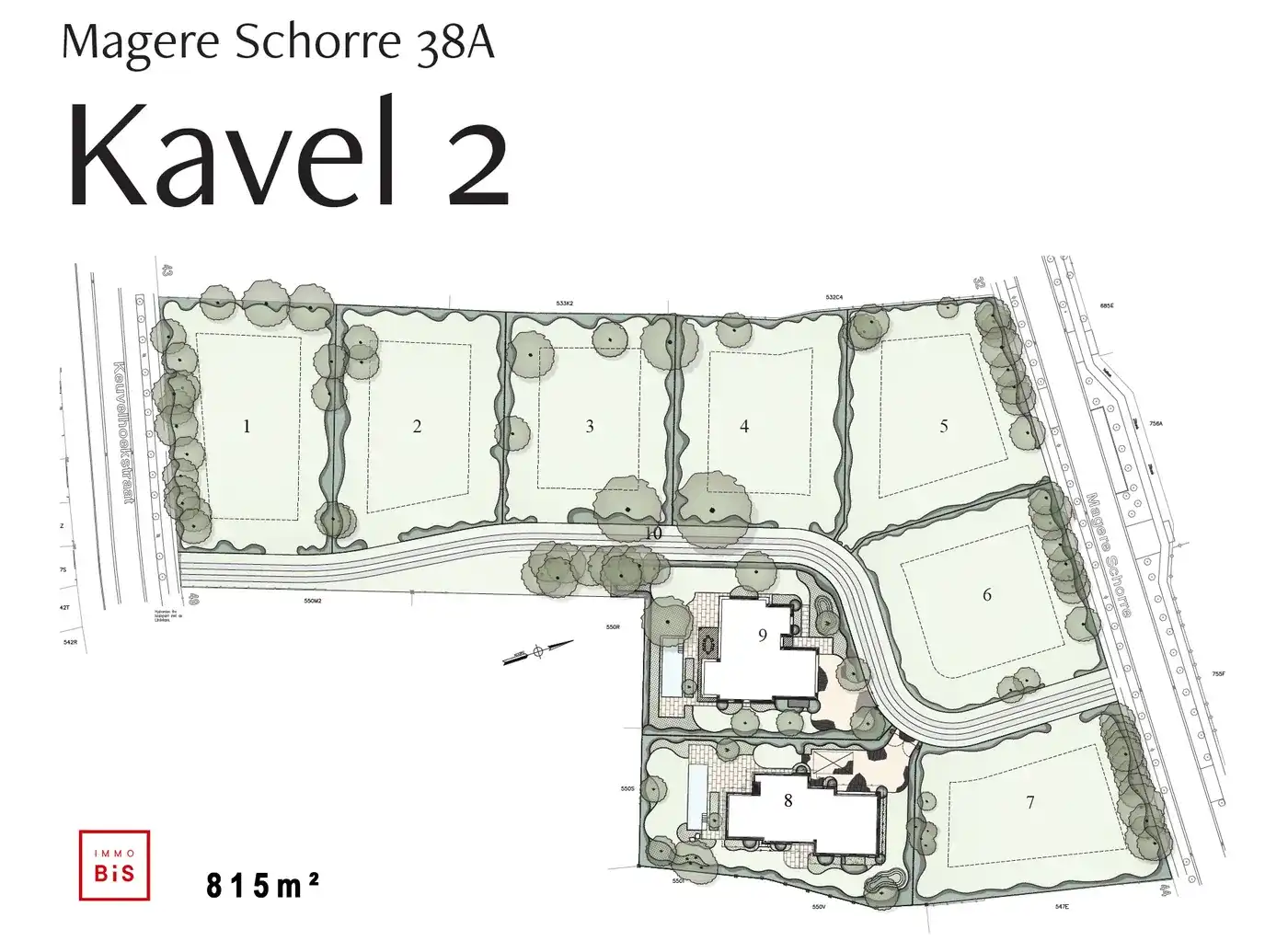 Lot 2 - Bouwperceel van 815m² aan de Magere Schorre. foto 2