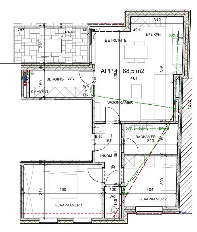 Nieuwbouwappartement van 88,5m² met 2 slaapkamers en autostandplaats foto 4