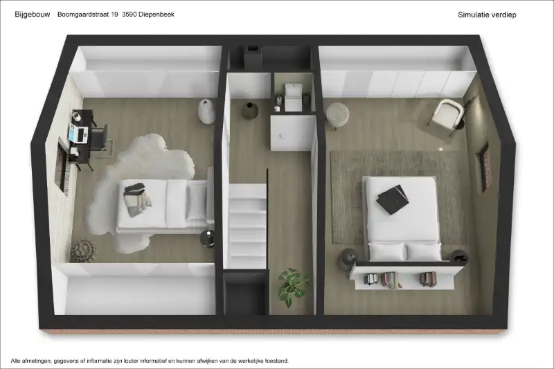 Te renoveren (uitbreidbare) woning (6% btw) of sloop/heropbouw op een rustig gelegen perceel van +- 11are op wandelafstand van het centrum van Diepenbeek! foto 26