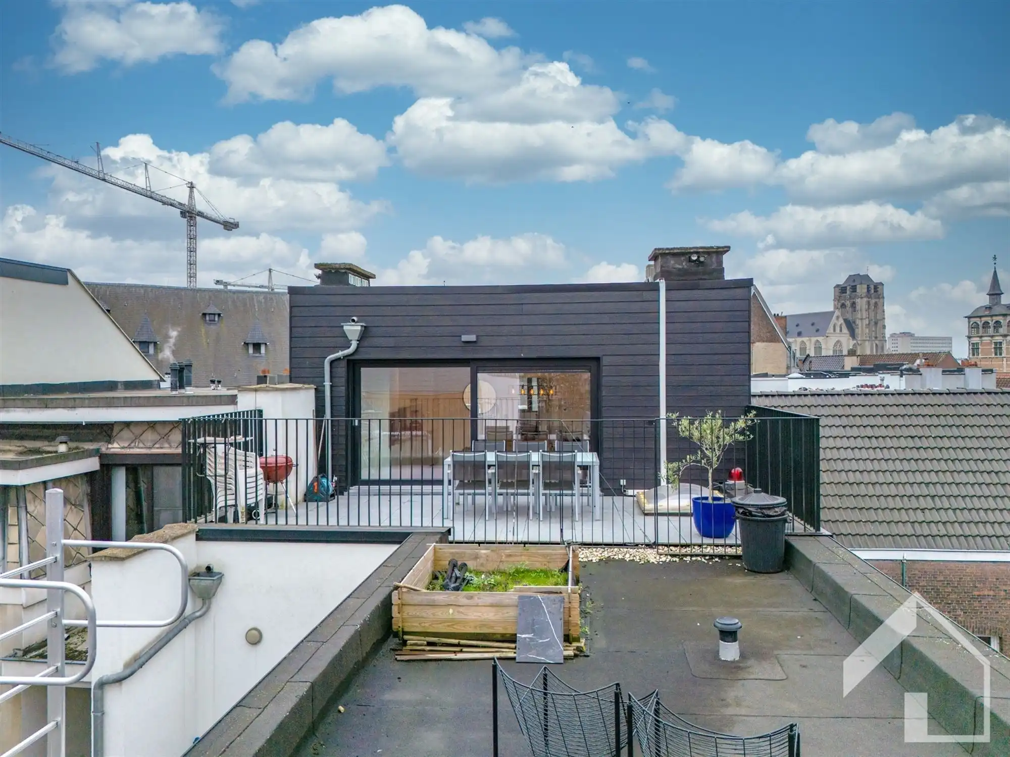 Dakappartement met prachtig terras, 1 slaapkamer in Antwerpen centrum foto 20