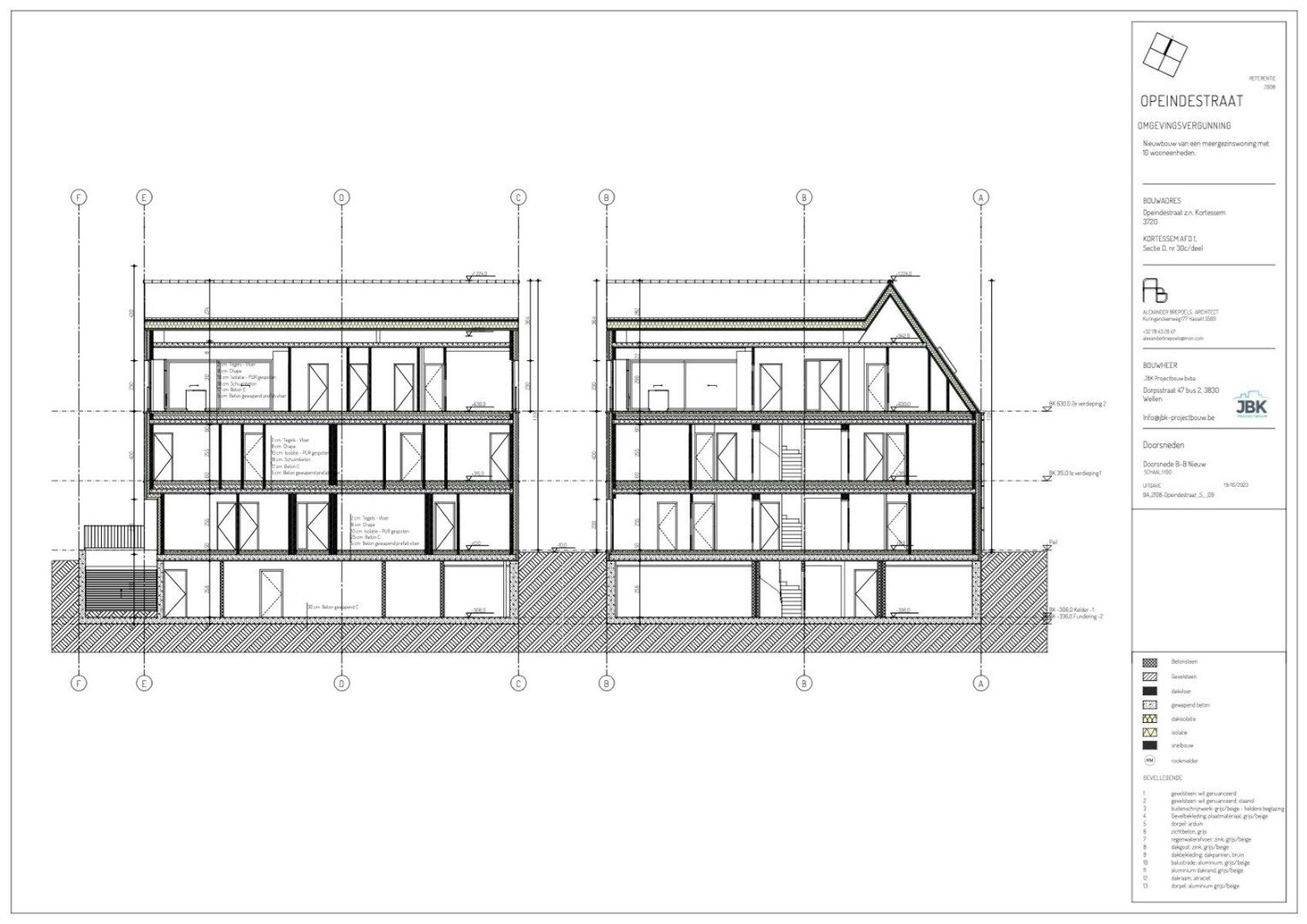 Residentie Van Bellis: Nieuwbouw Benedenwoning met tuin in Kortessem, 2 slaapkamers, Energielabel A, 110m², bouwjaar 2024, zuidelijke tuinoriëntatie, 1 parkeerplaats en 1 berging inbegrepen foto 10