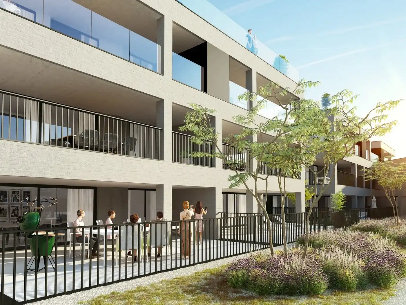 Nieuwbouwappartement met EPC A en terras in Wetteren te koop foto 5