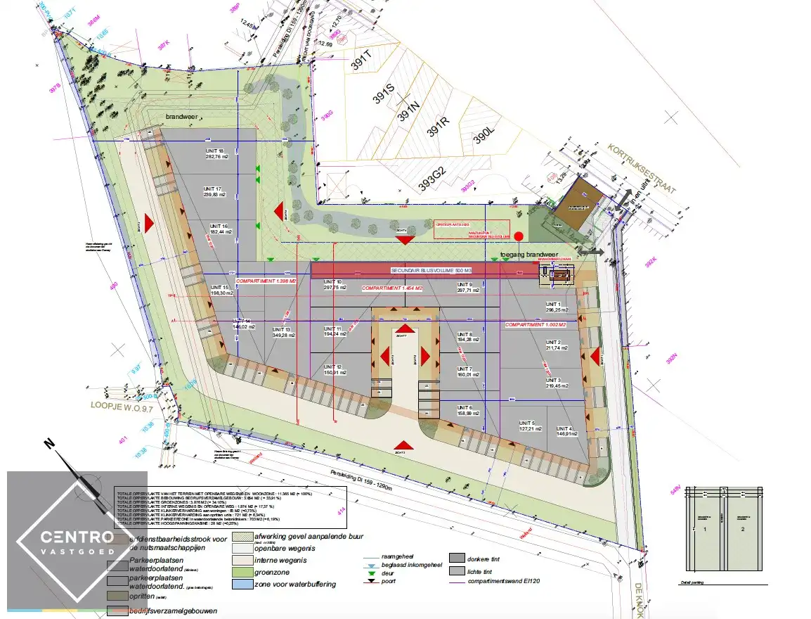 Kwalitatief en goed geïsoleerd NB MAGAZIJN (212m²) met 2 private parkeerplaatsen op ambachtelijke zone te Oostkamp (Waardamme). foto 10