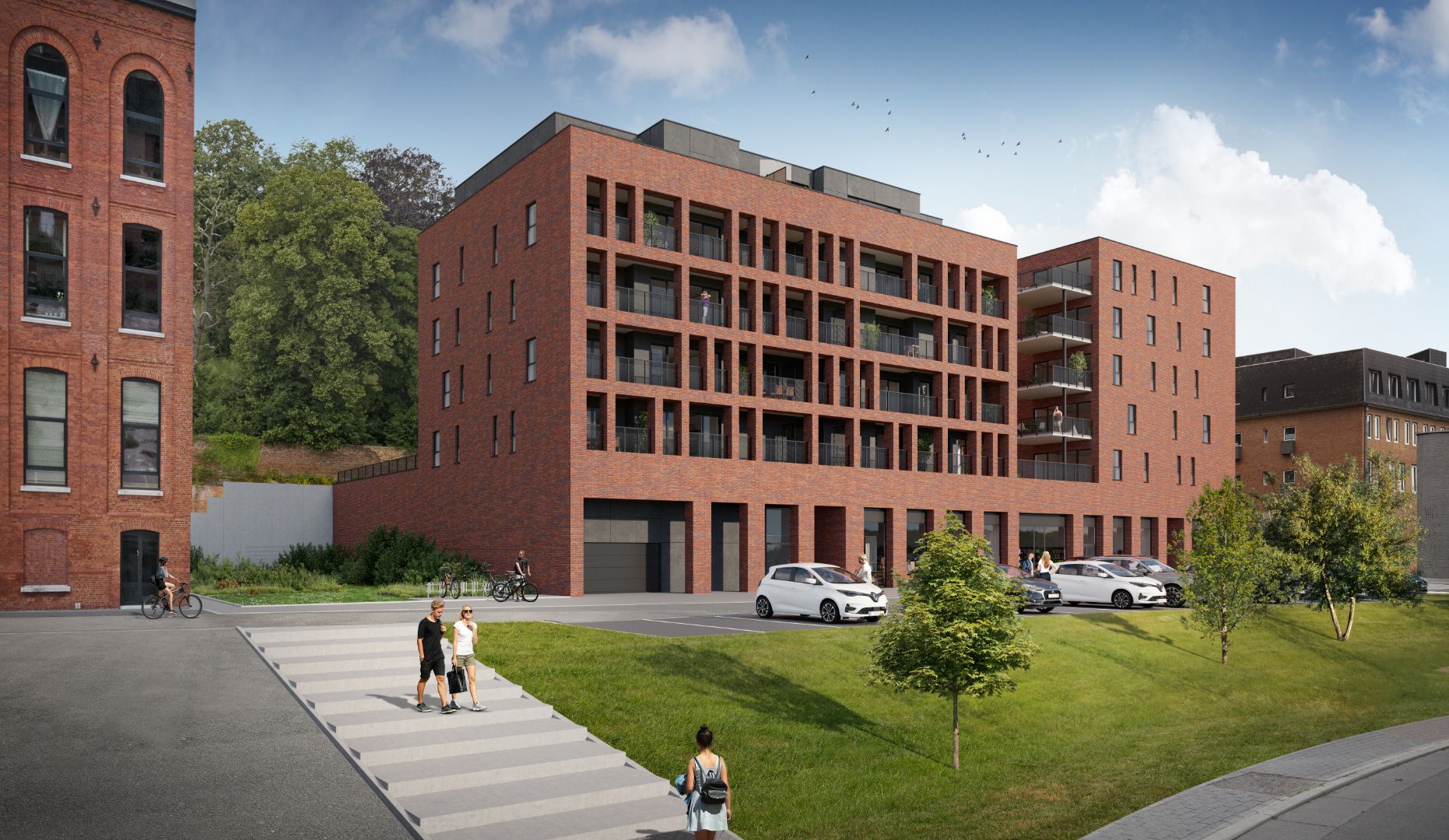 Een nieuwbouwproject met aangename appartementen en prachtige terrassen! foto {{pictureIndex}}