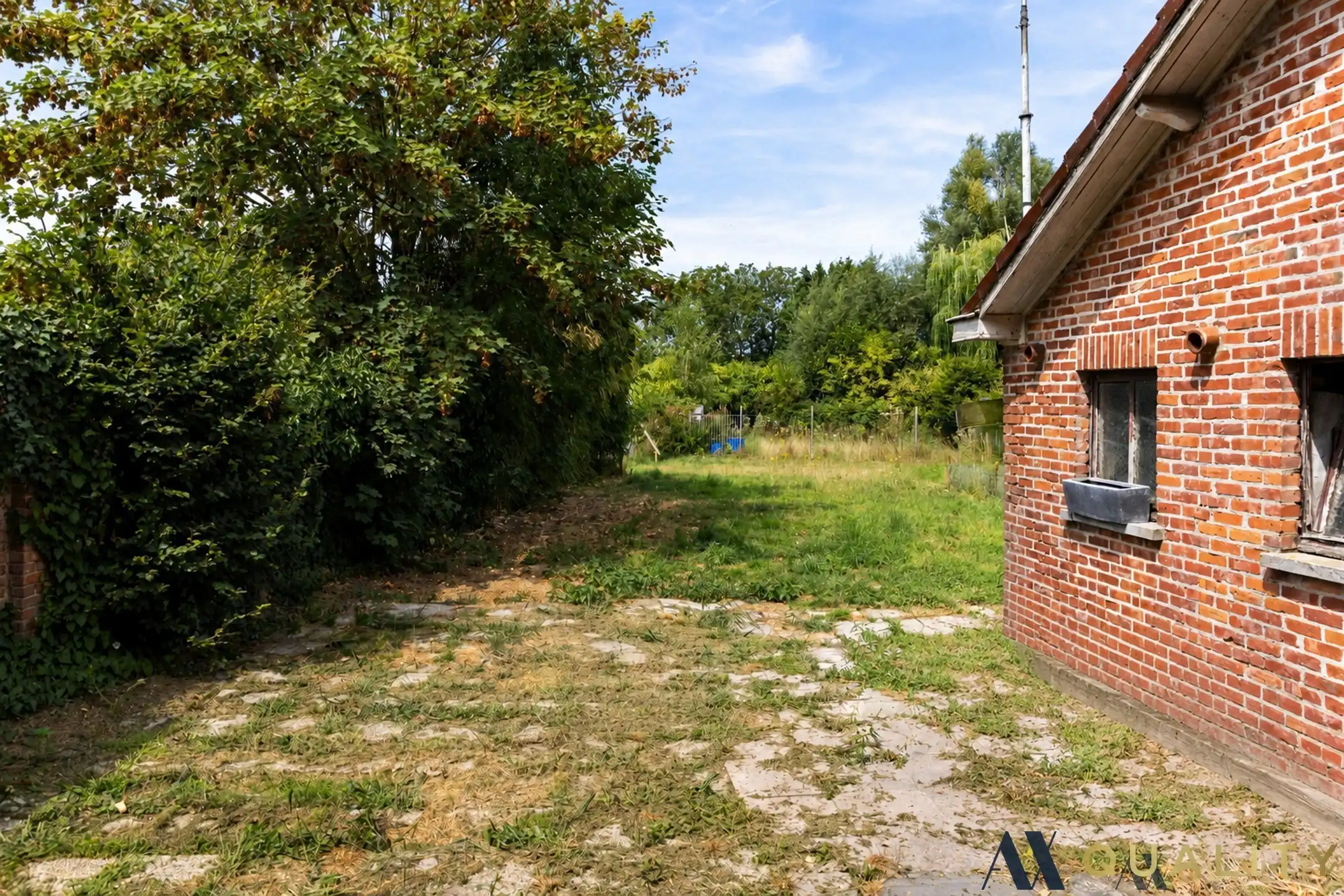 Te renoveren gesloten bebouwing met garage, ruime tuin en groenzicht in Oppuurs foto 20