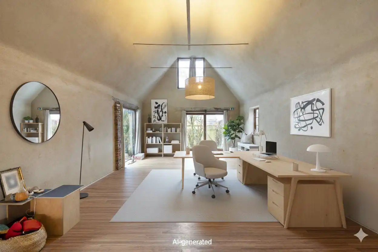 Charmante woning met afzonderlijk atelier/kantoor te koop foto 12