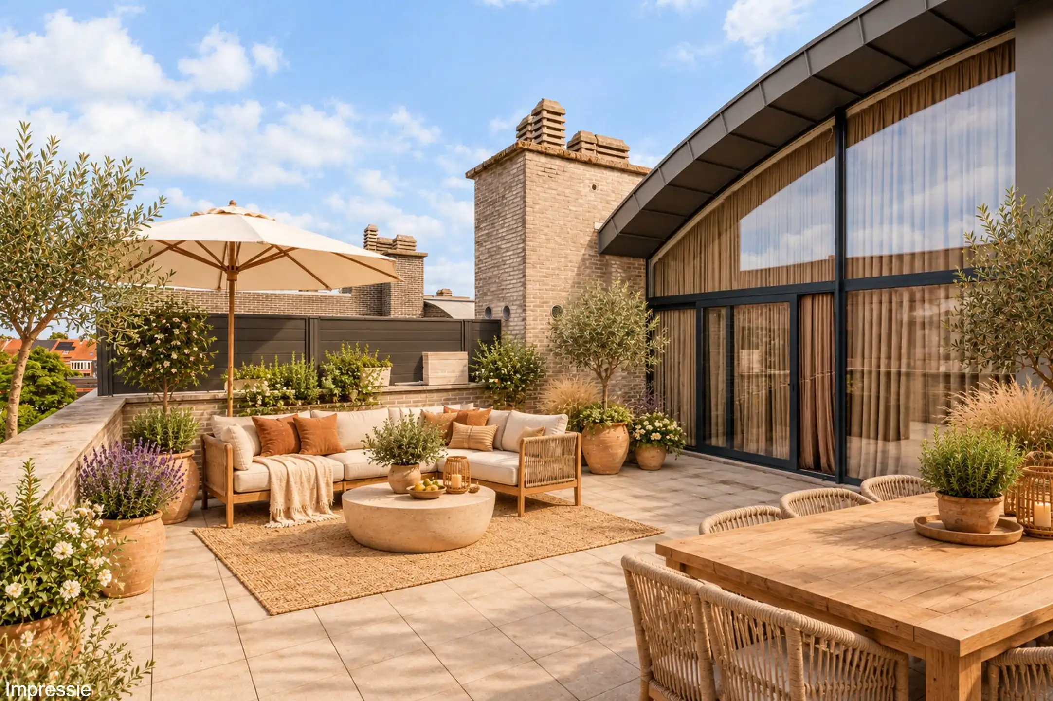 Duplex appartement met een opp. van 172m² en terras van 78m² foto 3