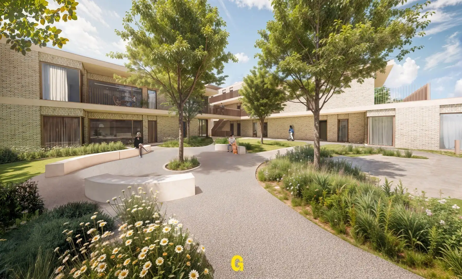 Nieuwbouwappartement op de 2de verdieping met 2 slaapkamers en dakterras met zicht op de tuin, in res. de Boomgaard vlakbij het centrum van Hoeselt foto 9