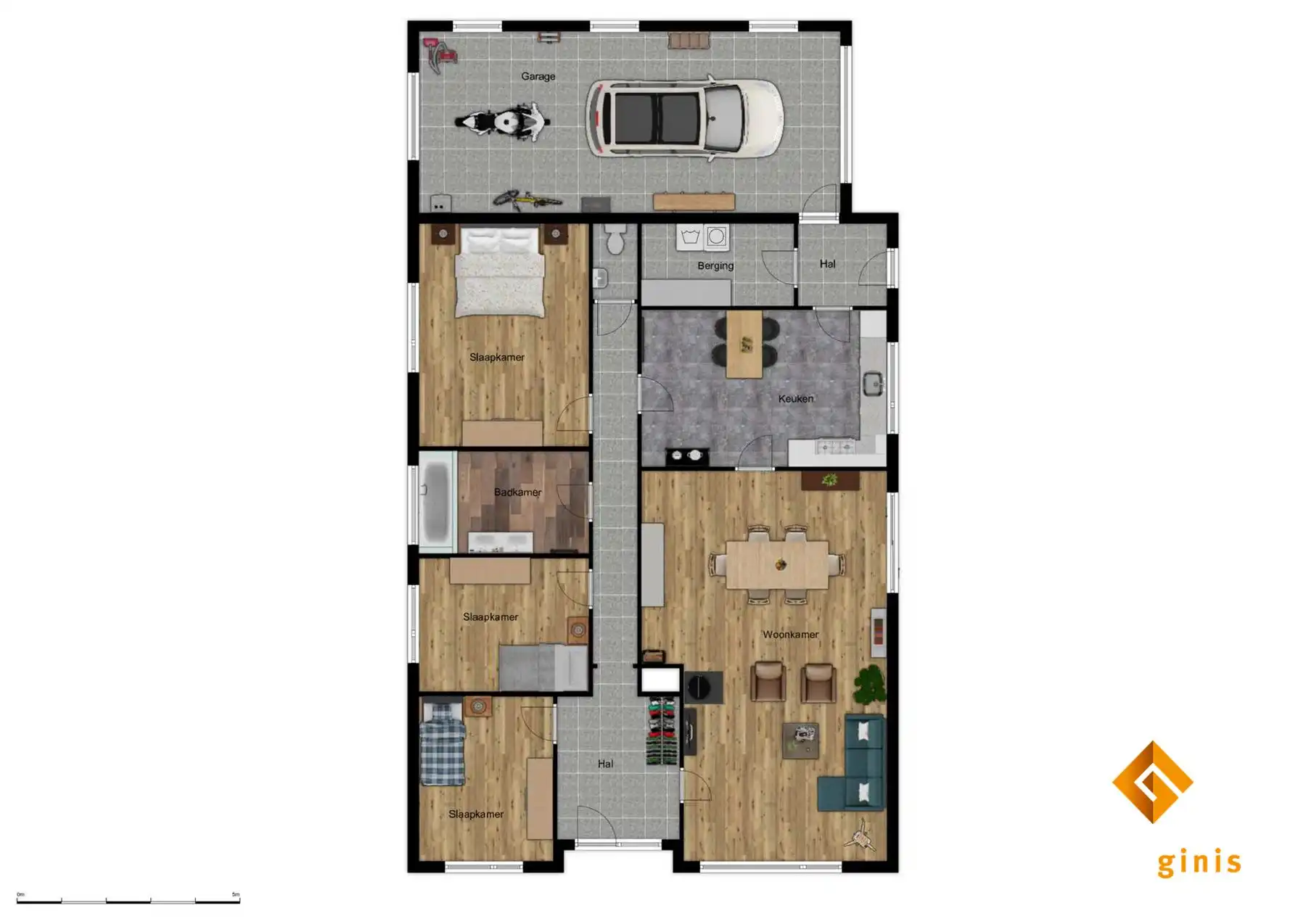 Verrassend ruime, gelijkvloerse woning met 3 slaapkamers en inpandige garage op een mooi perceel van 12a55ca!  foto 26