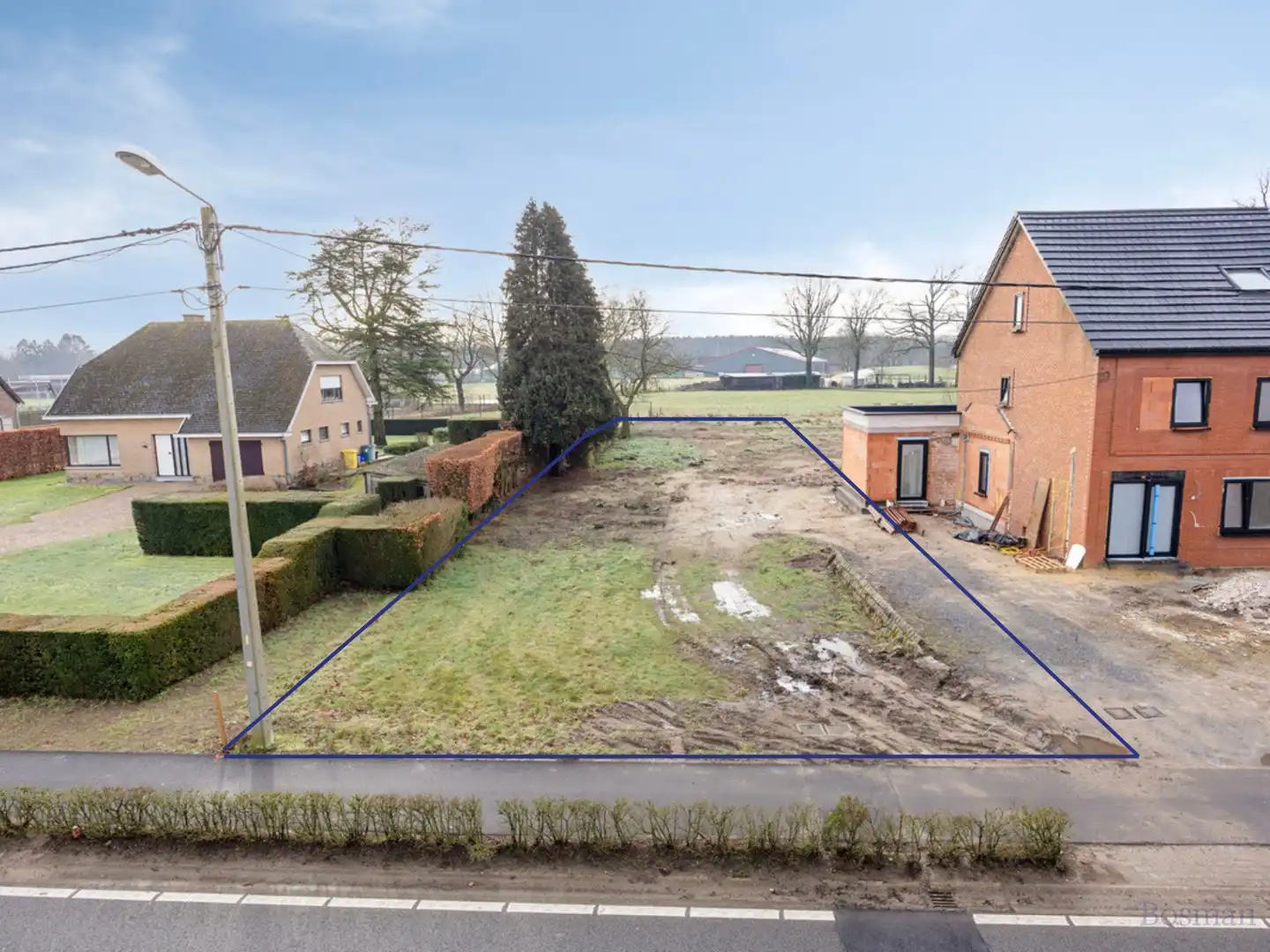 Bouwgrond voor halfopen bebouwing te koop in Klein-Vorst foto {{pictureIndex}}