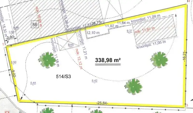 Bouwgrond zonder bouwverplichting in Mariakerke , ca. 340m² foto 8