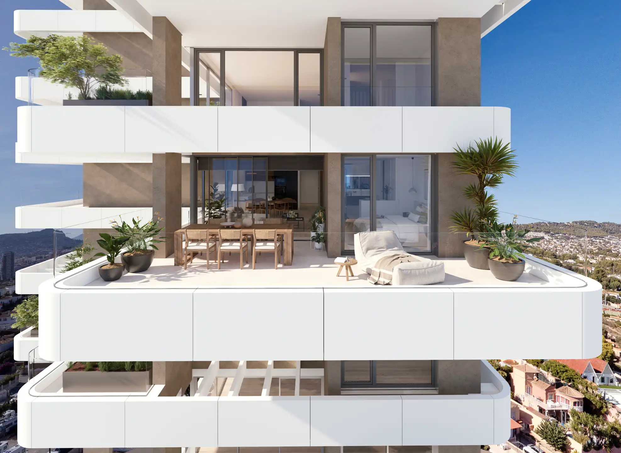 Spanje- CALPE LUXE Appartementen ZEEZICHT Binnen Zwembad foto 13