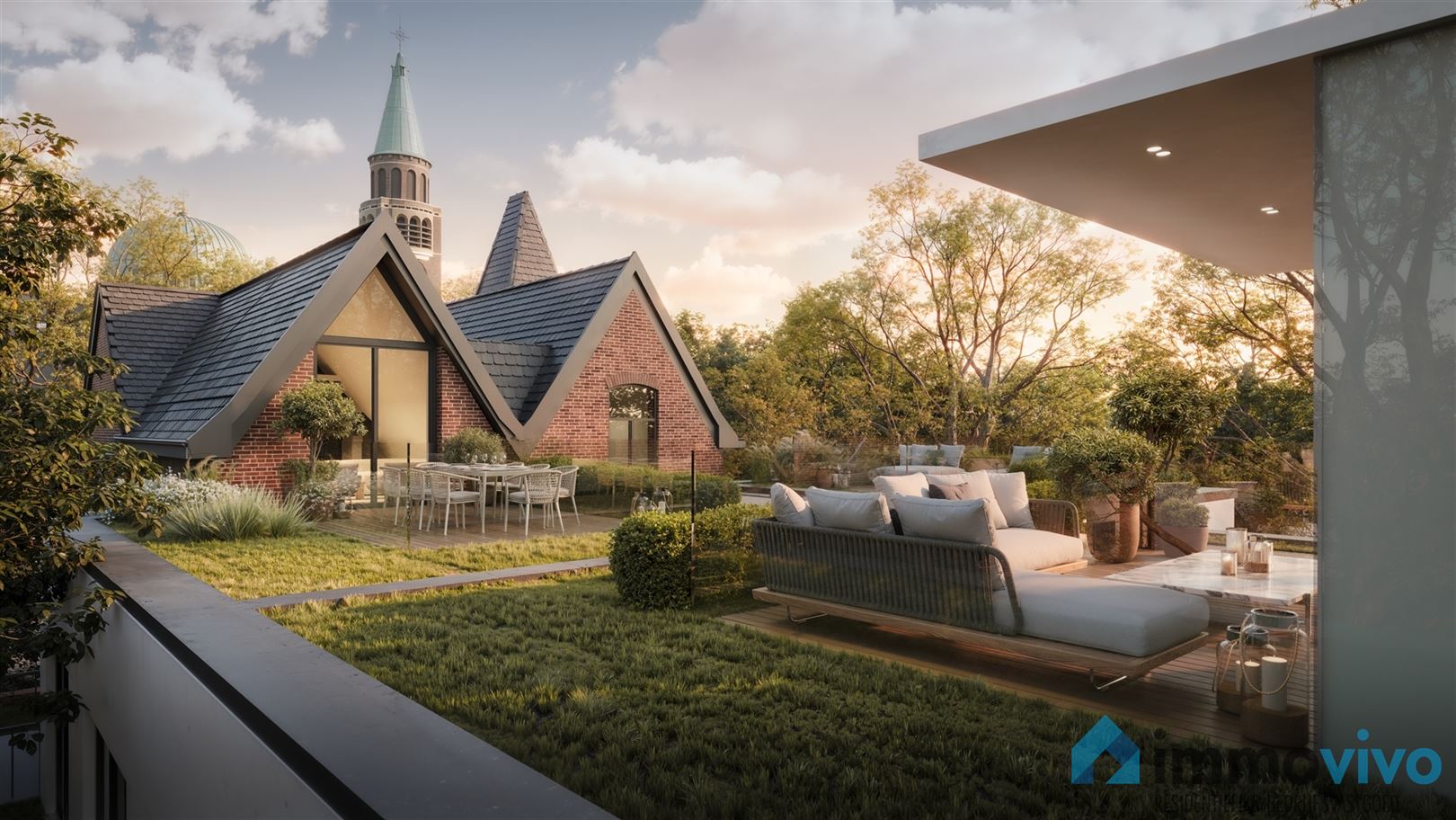 360° loft: Uniek u-vormig app van 155 m² met 32 m² terras! foto 3