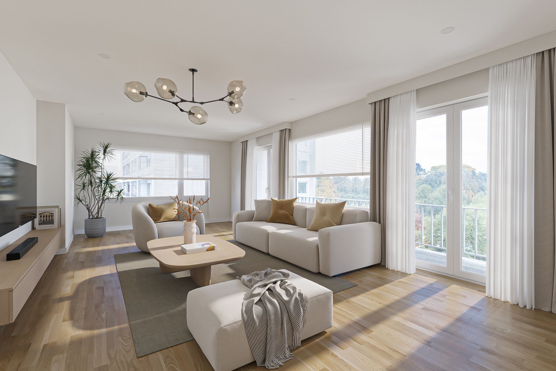 Exclusief ruim app. met mooi parkzicht, terrassen en garage foto 5