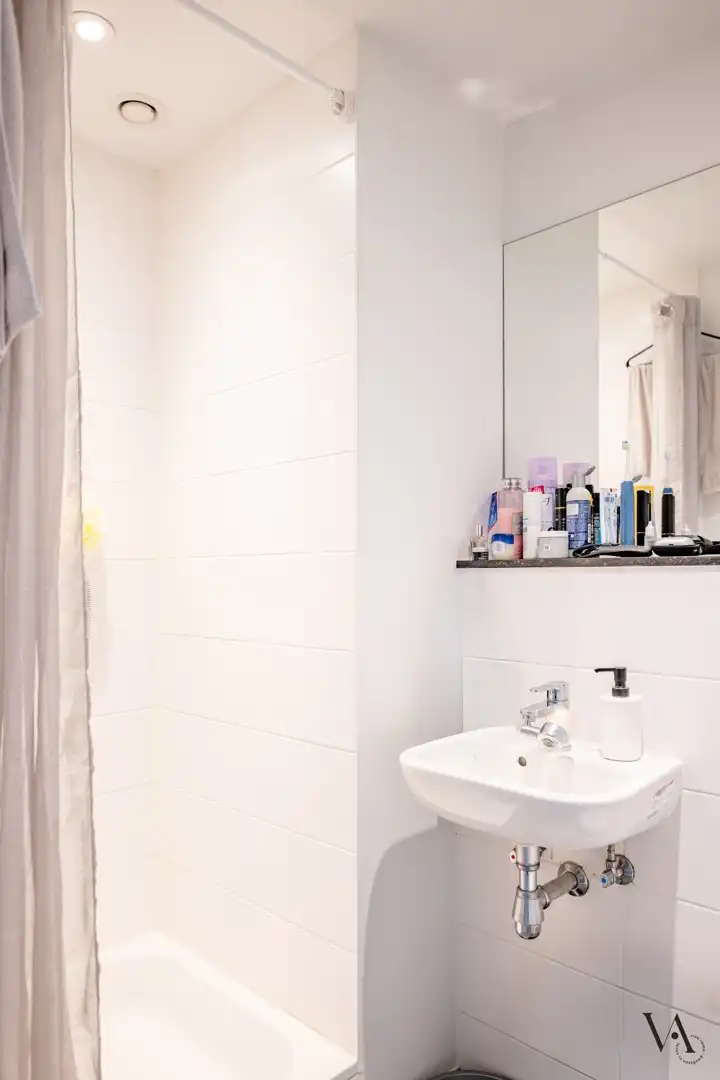 Zorgeloze studentenkamer met eigen sanitair in Residentie Waterview Leuven foto 5