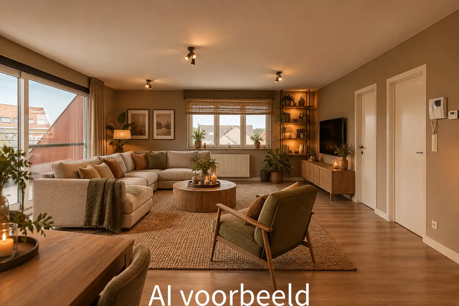 Modern en ruim duplexappartement met 3 slaapkamers in het centrum van Zerkegem foto 5