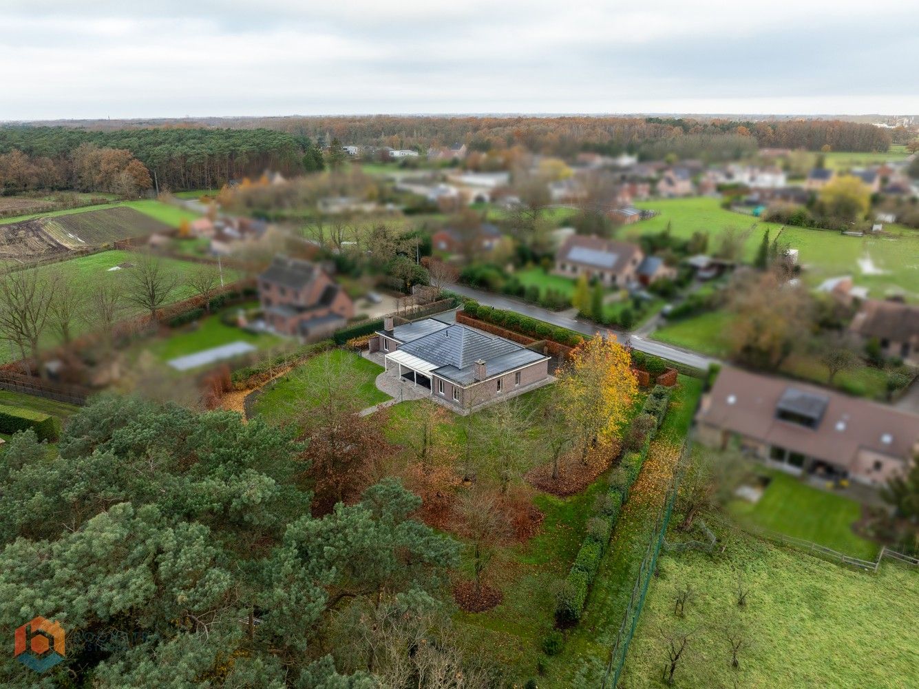 Gelijkvloerse villa met 3 slpkrs op ruim perceel (3314m²) te Putte foto 30