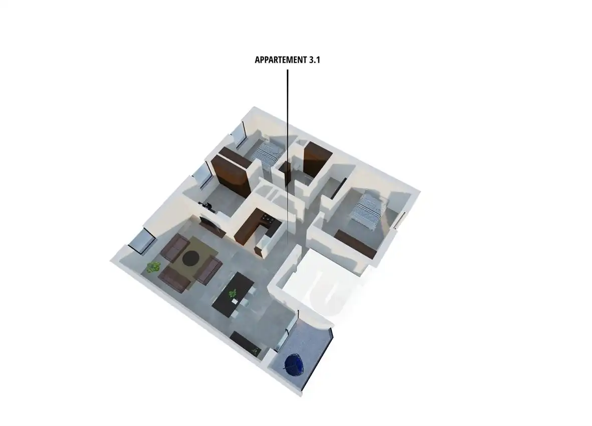 Penthouse met 3slk in kleinschalige residentie foto 16