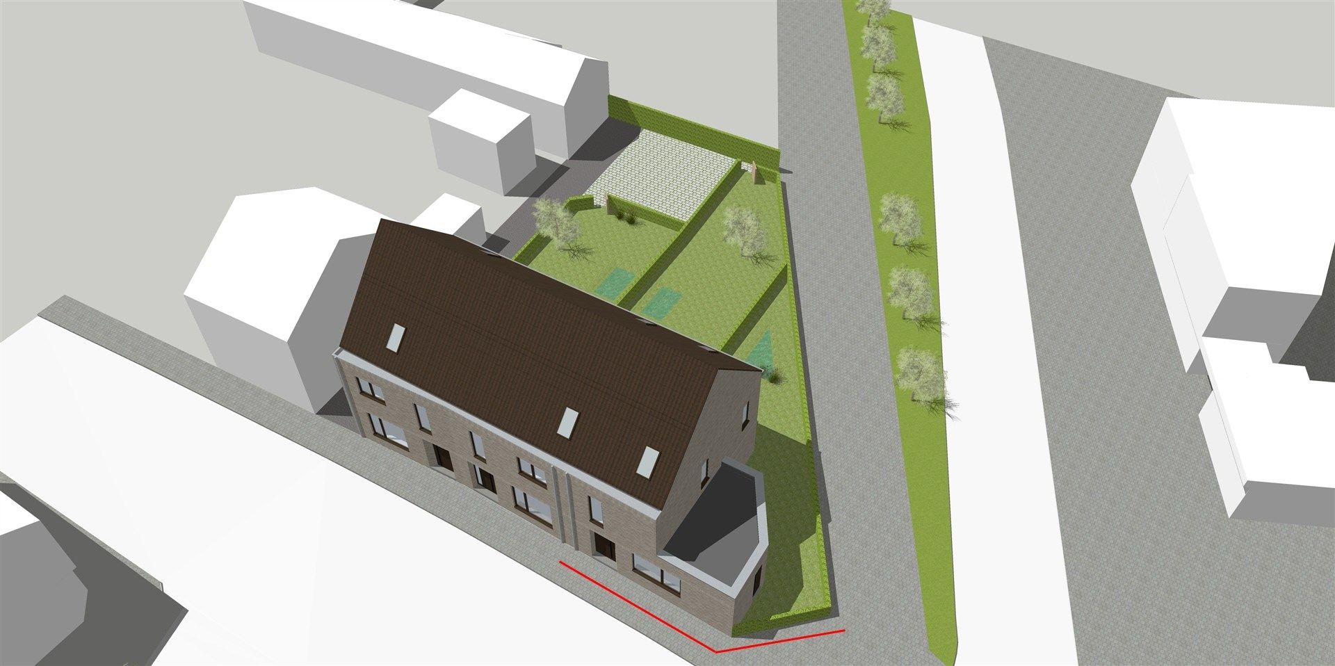 Hedendaagse halfopen nieuwbouwwwoning op een mooie woonlocatie in het hartje van Eksaarde foto 2