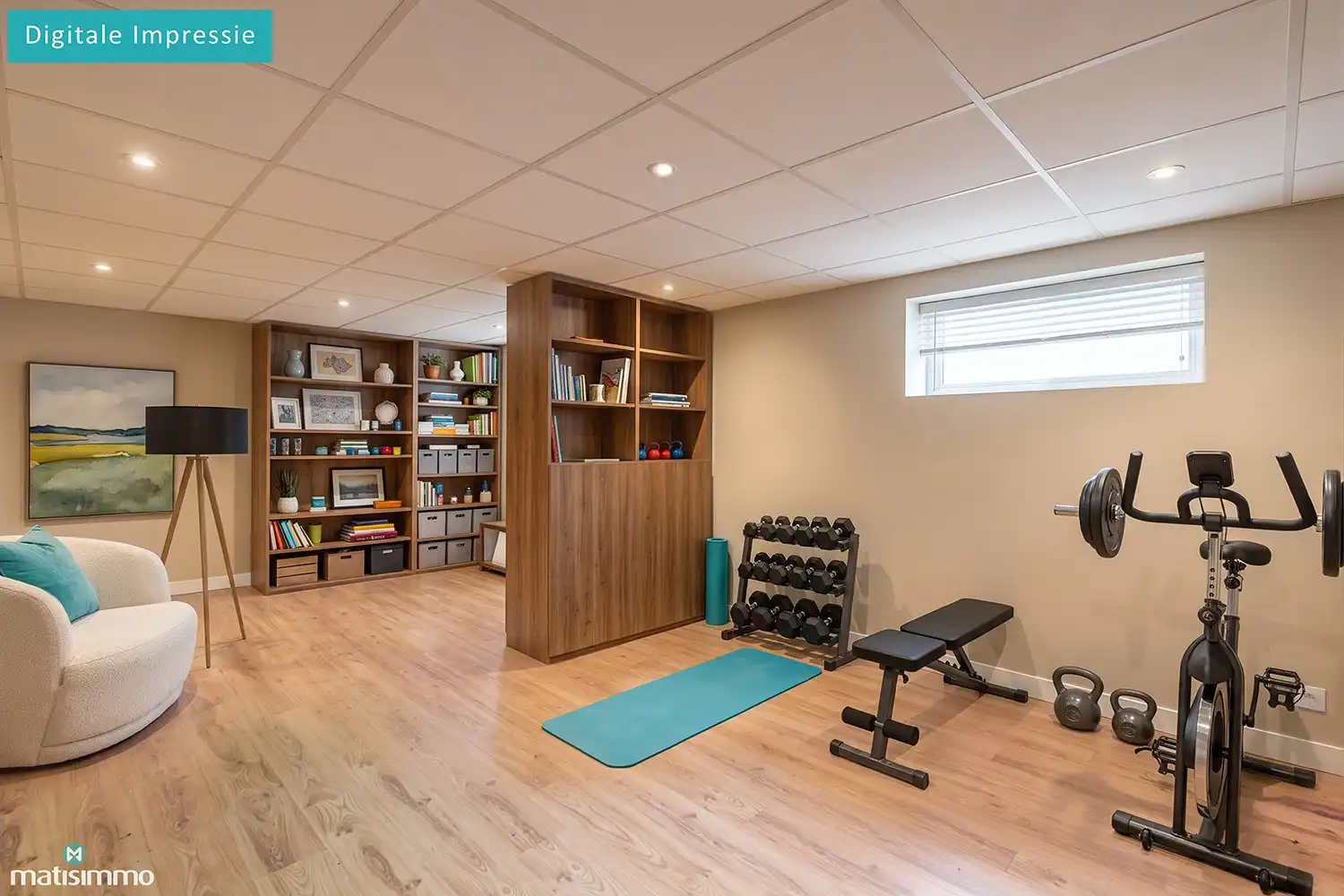 RUIME, GELIJKVLOERSE WONING (VOLLEDIG ONDERKELDERD), MET GARAGE EN TUIN NABIJ CENTRUM GENK foto 29