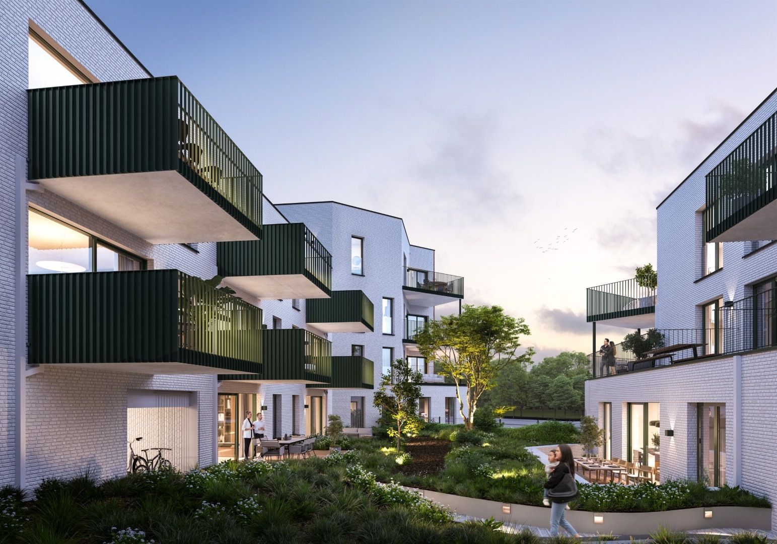 2-slpk app. met terras & zicht op groene binnentuin foto 3