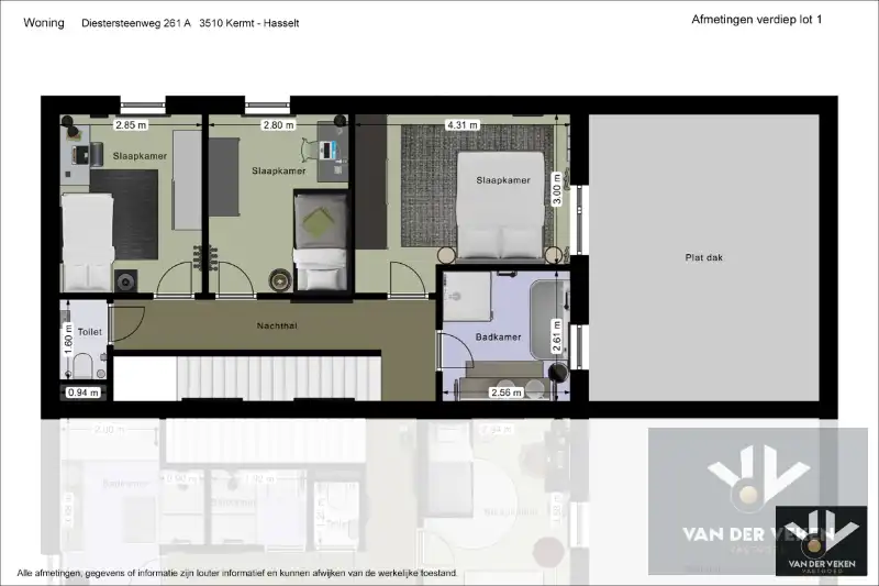 Ruime en volledig afgewerkte half open BEN-woning met 3 slaapkamers te bewonderen in het gezellige Kermt foto 19