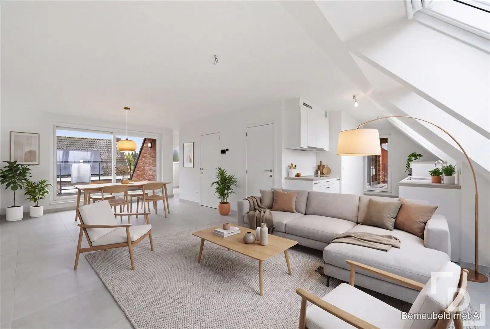 Nieuwbouwappartement met 2 terrassen en garage te koop in het hart van Proven. foto 2