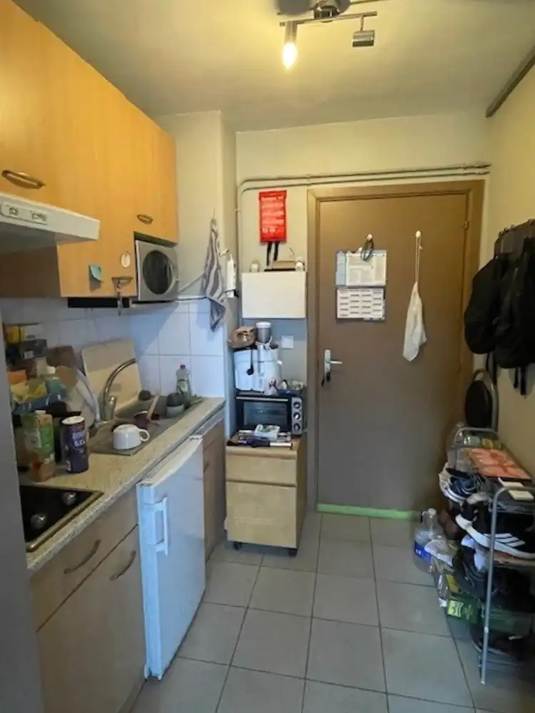 Deels gemeubelde studio met zonnig terras foto 2