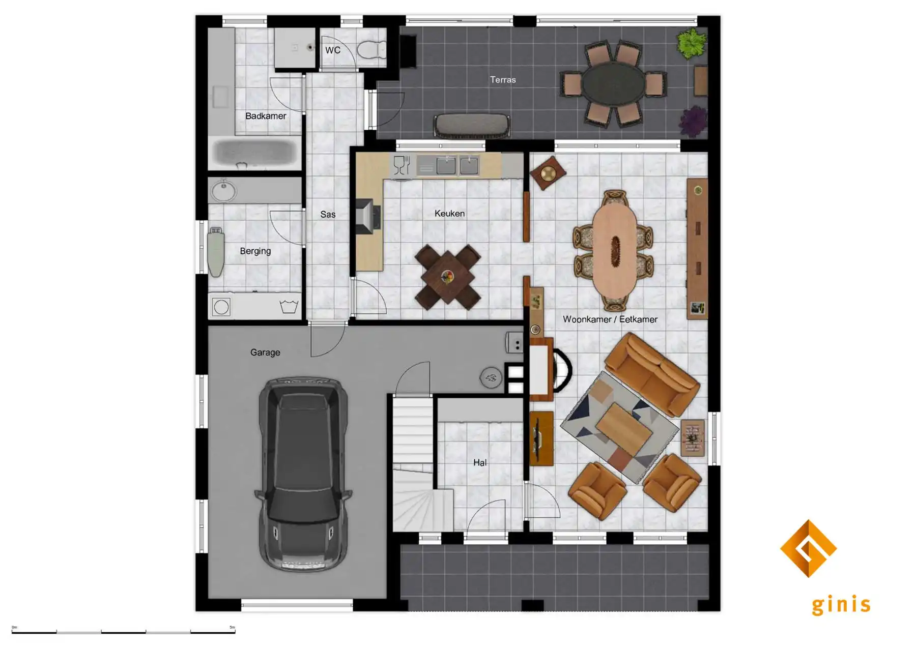 Zéér ruime woning met 3 à 4 slaapkamers, 2 badkamers en prachtige tuin in een rustige, kindvriendelijke buurt.  foto 27