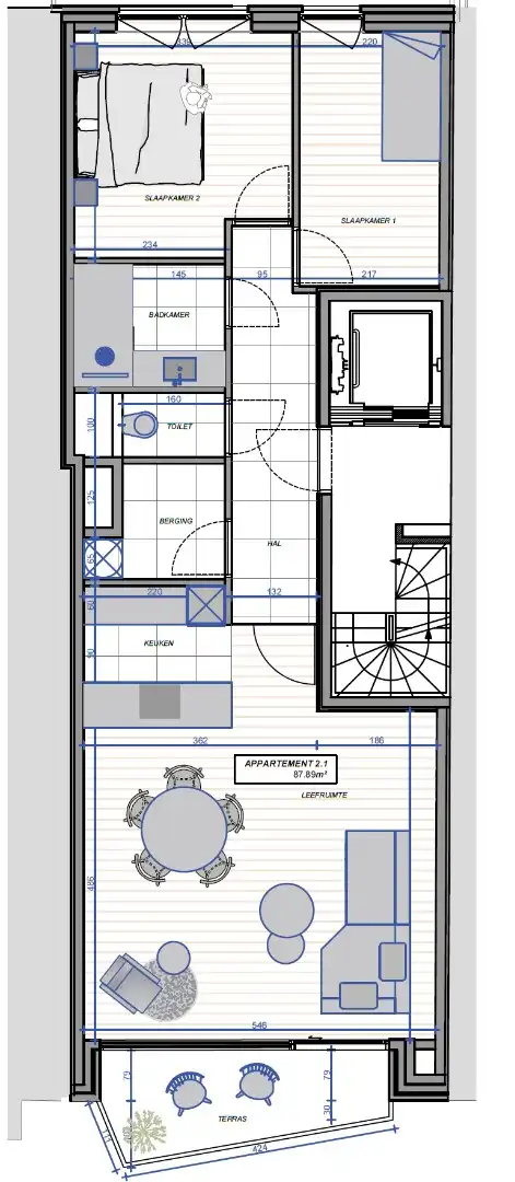 Nieuwbouwappartement (2de verdiep) foto 2