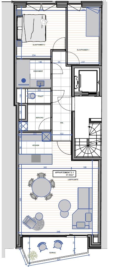Nieuwbouwappartement (2de verdiep) foto 2