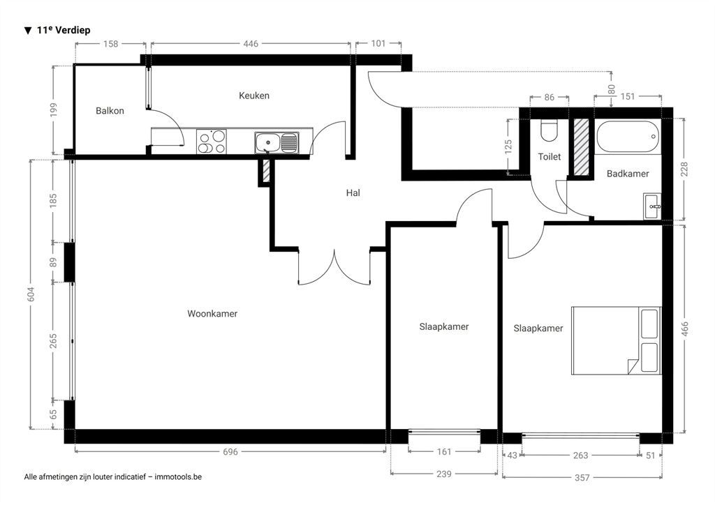 Zonovergoten, instapklaar appartement foto 16