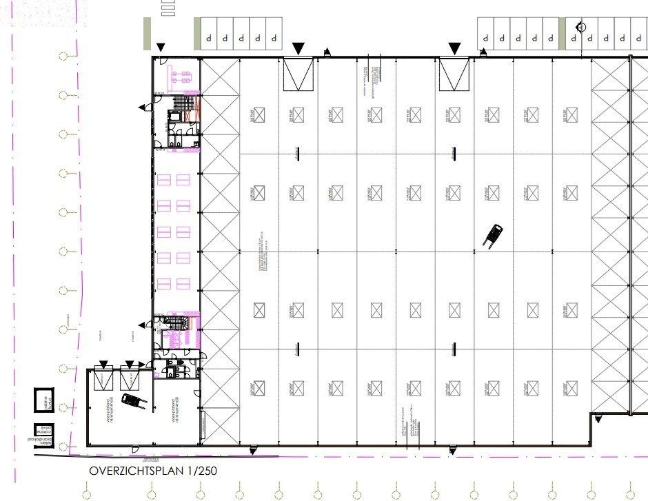Logistieke bedrijfshal - 2765 m² - met 350 m² kantoren. Superligging! foto 11
