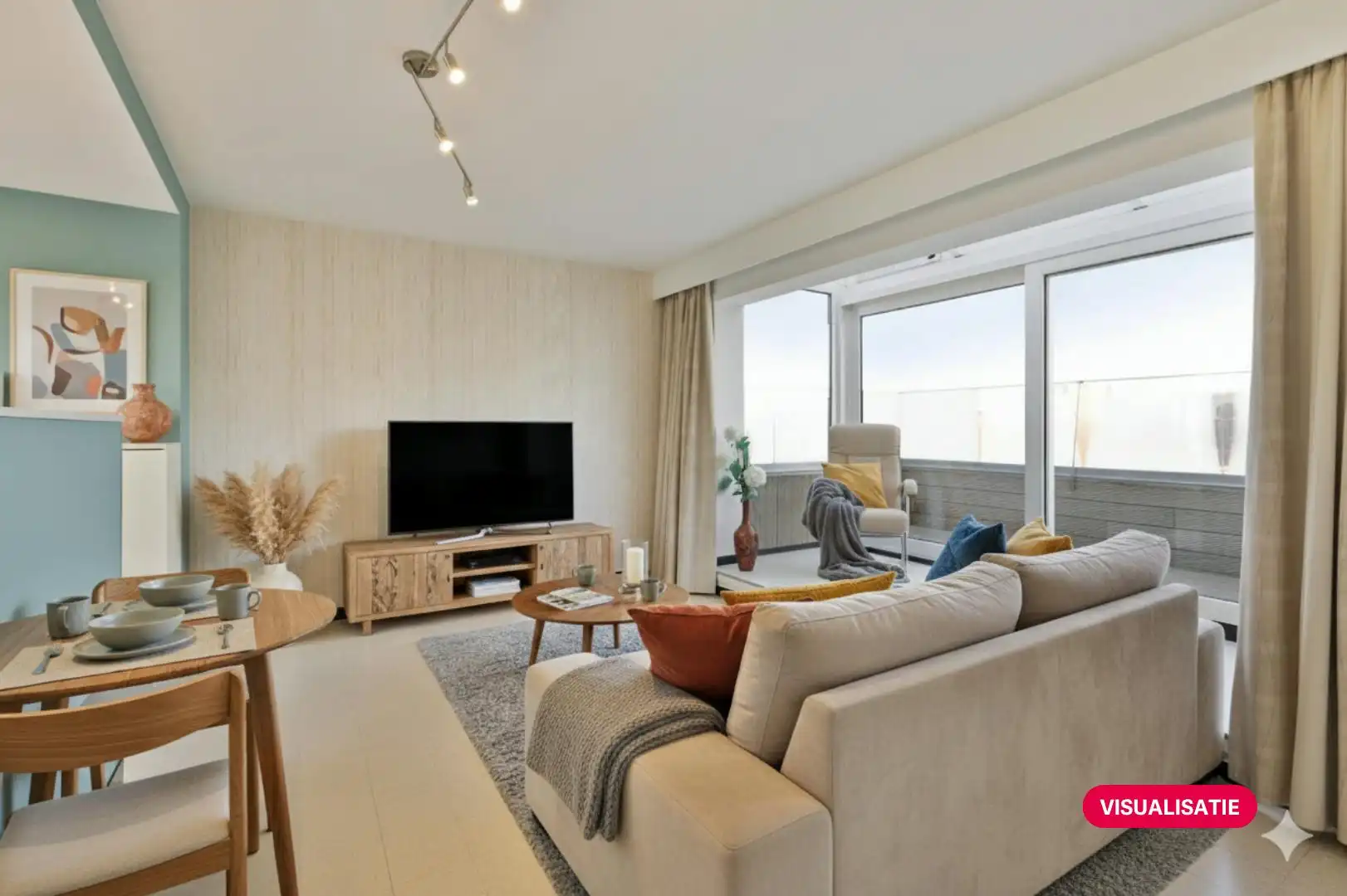 Dakstudio (47m²) met 2 terrassen in Roeselare te koop. foto 2