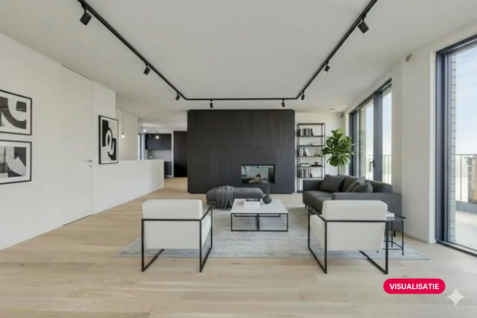 Duplexpenthouse met frontaal Schelde zicht te koop in Antwerpen foto 7