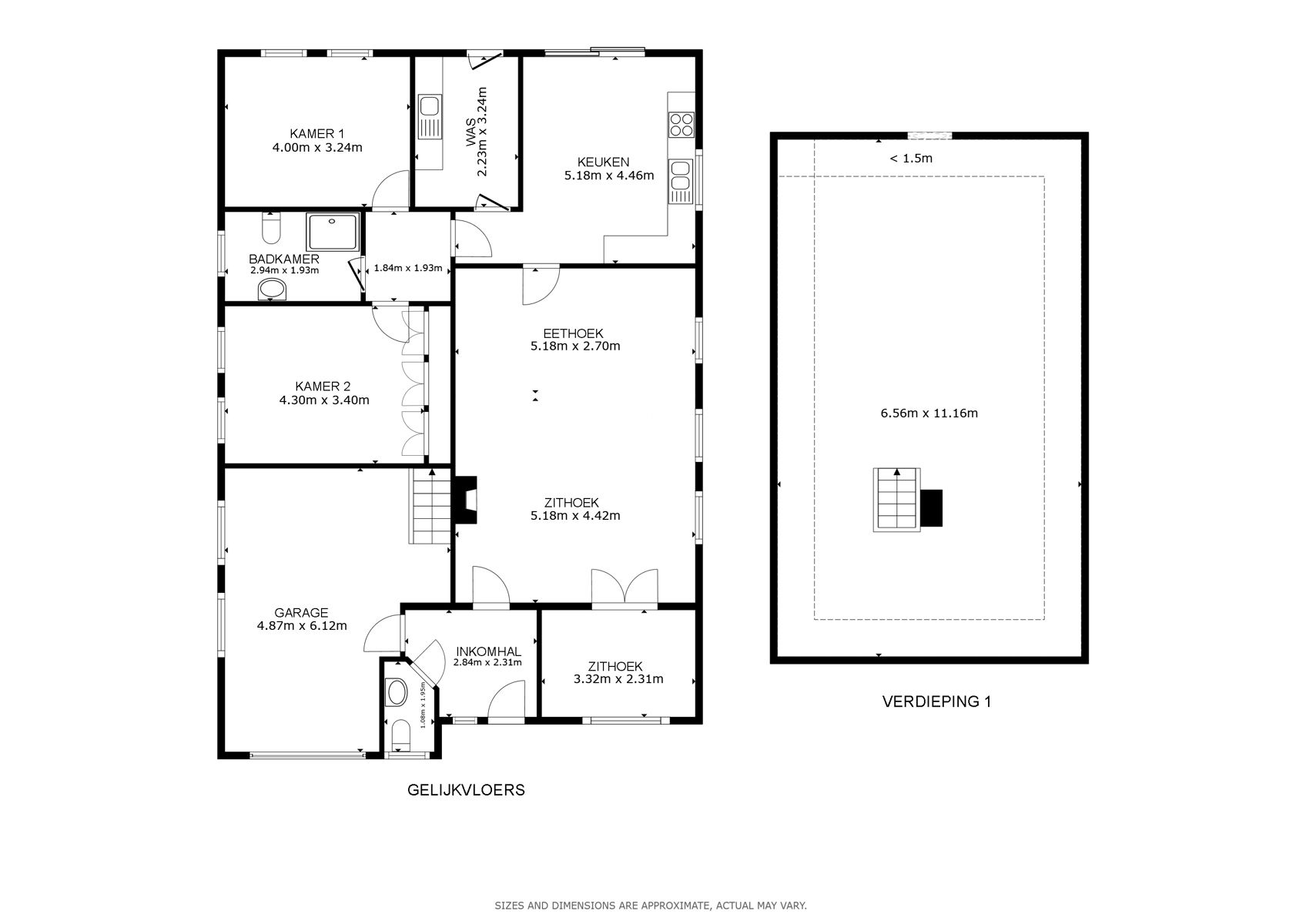 Bungalow in residentiële wijk in centrum Kalken! foto 17