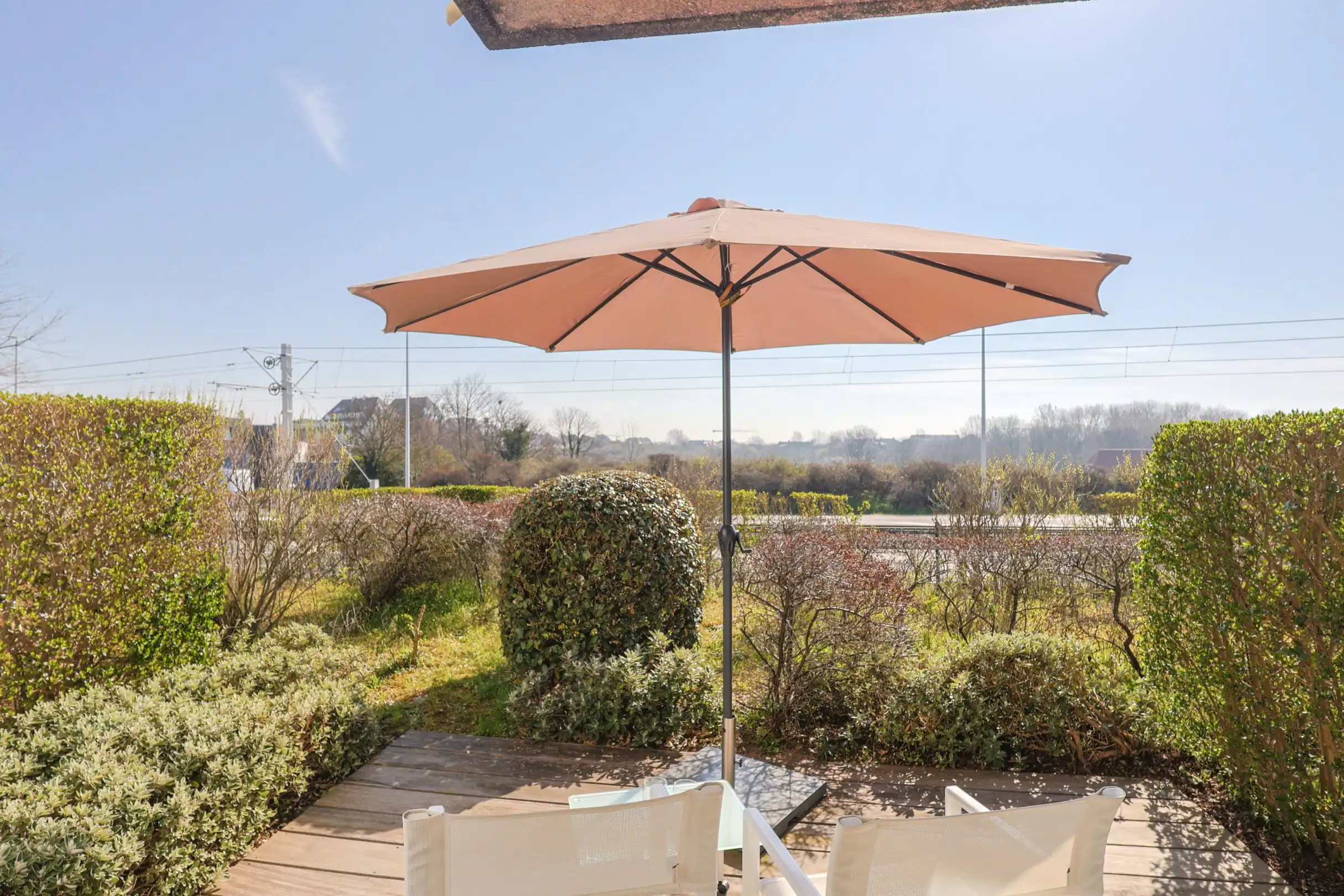 Zuidgericht gelijkvloers 1slpk appartement met zonneterras en duinenzicht nabij zee foto 13