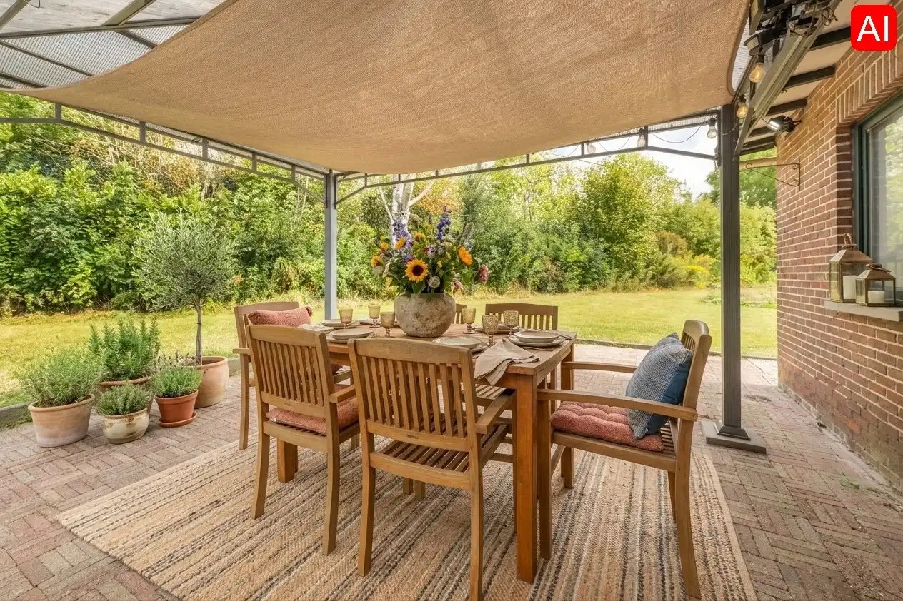 CHARMANTE ALLEENSTAANDE WONING MET BIJGEBOUWEN EN WEILAND  foto 9