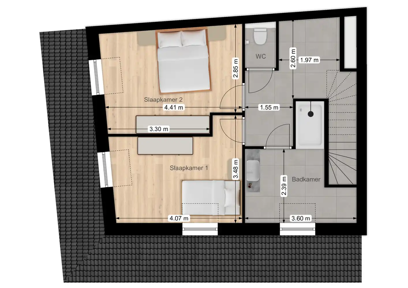 Projectgrond voor de oprichting van twee woningen in het centrum van Wingene. foto 8