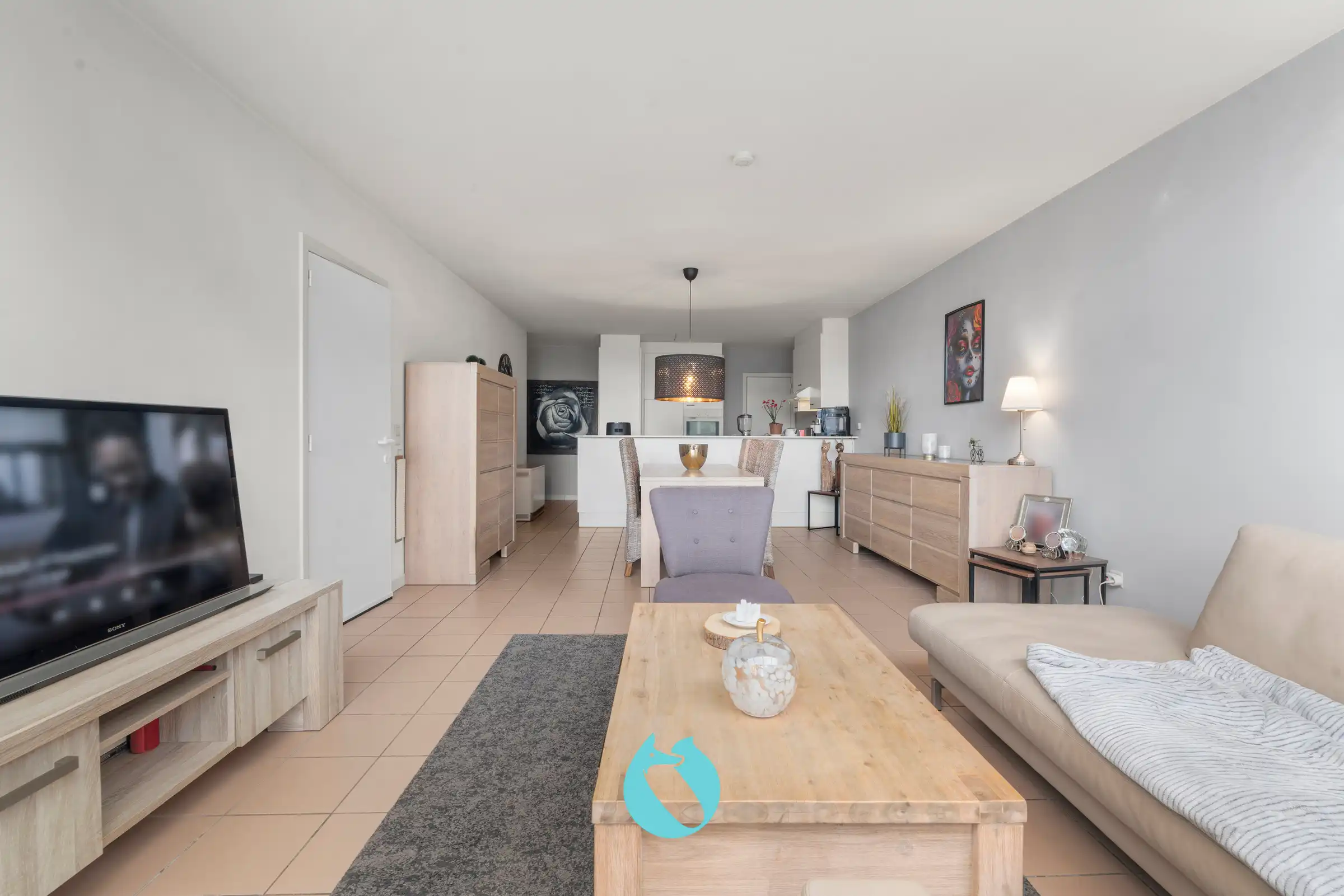 Gelijkvloers appartement met 2 slpks, tuin en garage foto 2