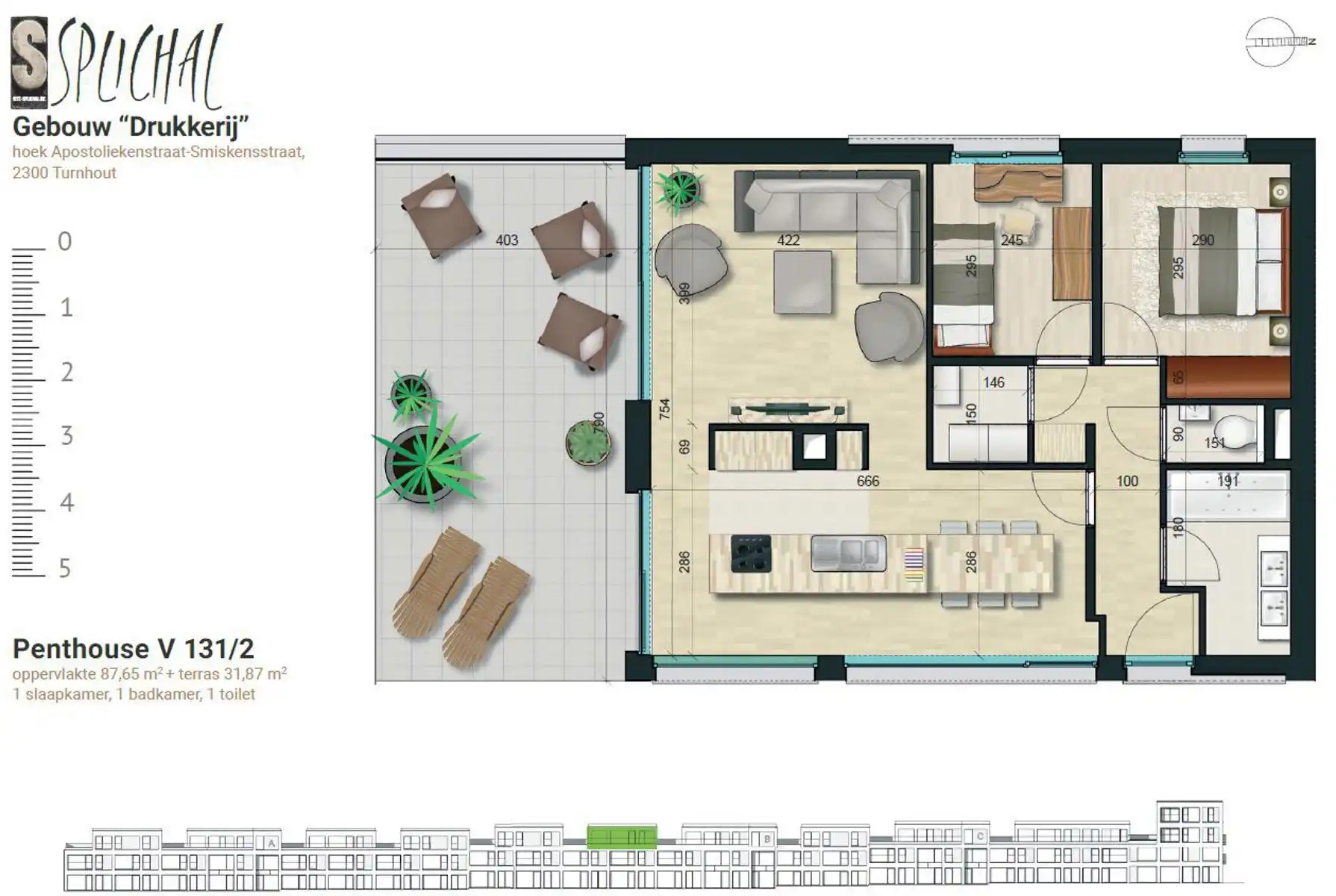 Energiezuinige Penthouse met 30m² terras. foto 2